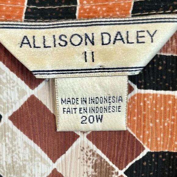 Allison Daley II Patchwork Button Down Blouse 20W - Picture 7 of 9